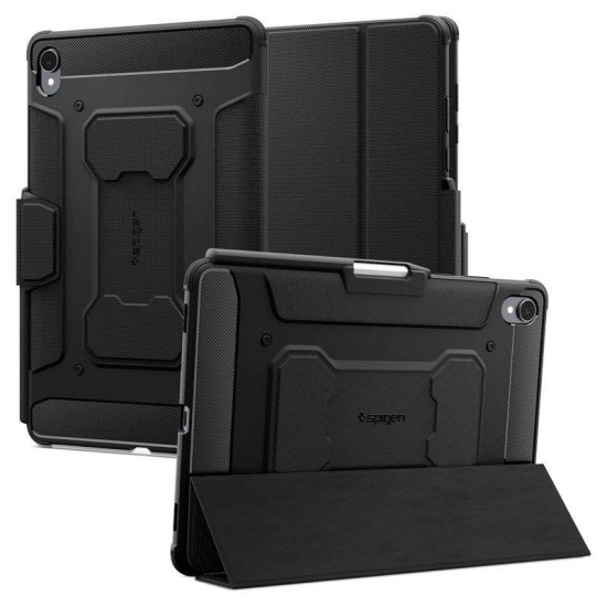 Husa de protectie robusta Spigen Rugged Armor Pro pentru Samsung Galaxy Tab S11, neagra (Ingredi, ACS10149) by www.silkase.ro