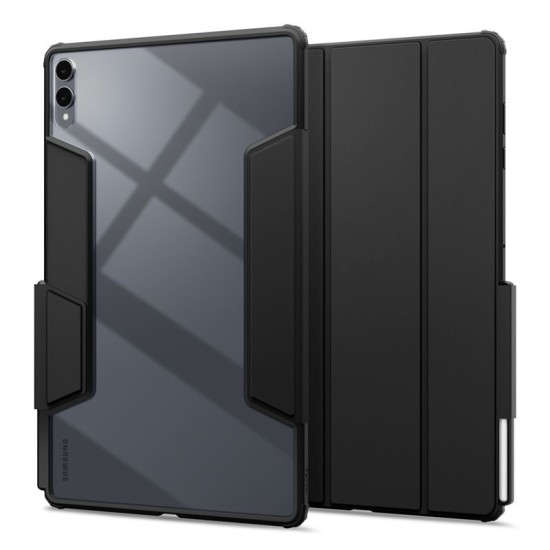 Husa tip carte Spigen Air Skin Pro pentru Samsung Galaxy Tab S11 Ultra, neagra (Ingredi, ACS10221) by www.silkase.ro