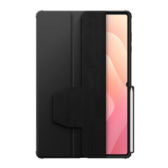 Husa tip carte Spigen Air Skin Pro pentru Samsung Galaxy Tab S11 Ultra, neagra (Ingredi, ACS10221) by www.silkase.ro