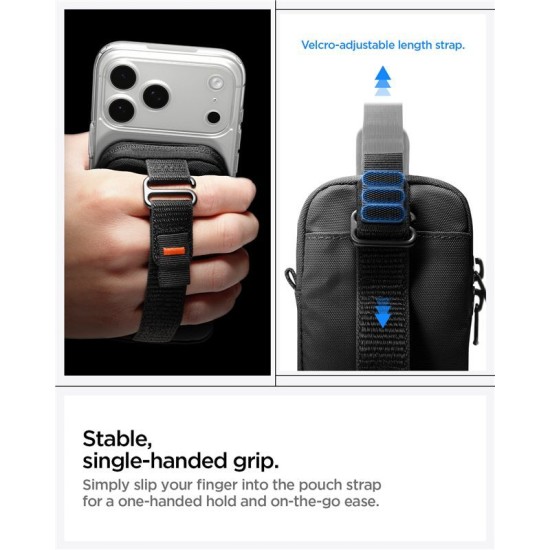 Geantă Organizator Portabilă Spigen TintapZip MagSafe, Negru Geantă Organizator Portabilă Spigen TintapZip MagSafe, Negru (Genți și Borsete Telefon, AFA10226) by www.silkase.ro