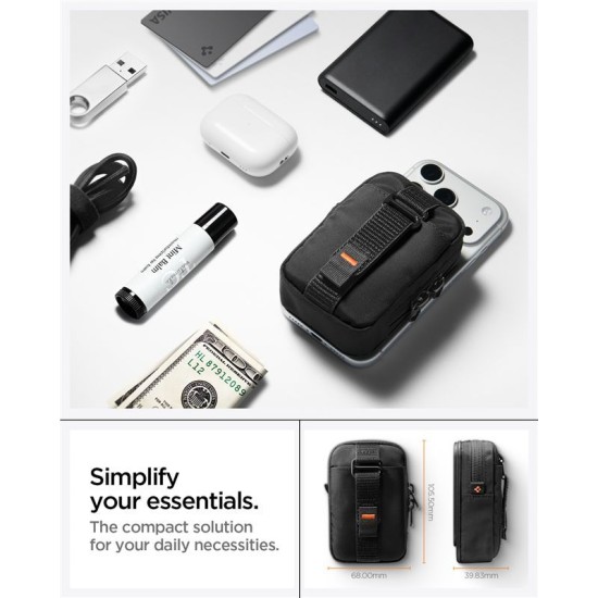 Geantă Organizator Portabilă Spigen TintapZip MagSafe, Negru Geantă Organizator Portabilă Spigen TintapZip MagSafe, Negru (Genți și Borsete Telefon, AFA10226) by www.silkase.ro