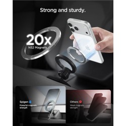 Suport Auto MagSafe Spigen TAM100 pentru Tesla Model 3 (2024) și Model Y (Juniper), Negru