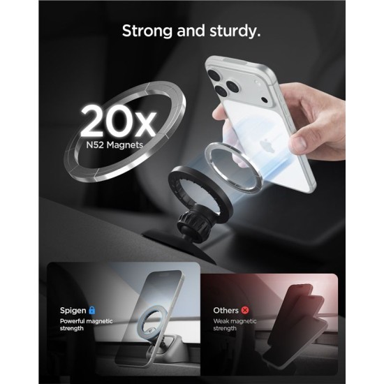 Suport Auto MagSafe Spigen TAM100 pentru Tesla Model 3 (2024) și Model Y (Juniper), Negru Suport Auto MagSafe Spigen TAM100 pentru Tesla Model 3 (2024) și Model Y (Juniper), Negru (Suport auto, ACP10259) by www.silkase.ro