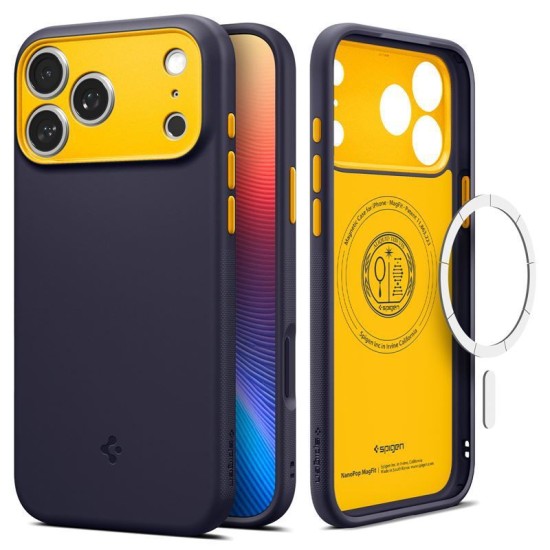 Husa de protectie Spigen Nano Pop MagSafe pentru iPhone 17 Pro Max, bleumarin (iPhone 17 Pro Max, ACS10260) by www.silkase.ro