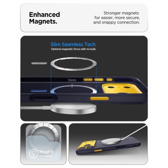Husa de protectie Spigen Nano Pop MagSafe pentru iPhone 17 Pro Max, bleumarin (iPhone 17 Pro Max, ACS10260) by www.silkase.ro