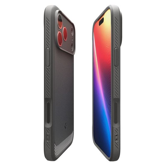 Husa de protectie Spigen Rugged Armor MagSafe pentru iPhone 17 Pro Max, gri (iPhone 17 Pro Max, ACS10264) by www.silkase.ro
