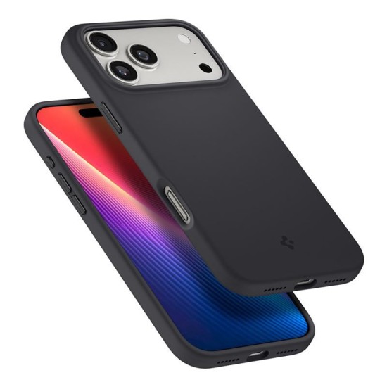 Husa din silicon Spigen Silicone Fit MagSafe pentru iPhone 17 Pro Max, neagra (iPhone 17 Pro Max, ACS10270) by www.silkase.ro