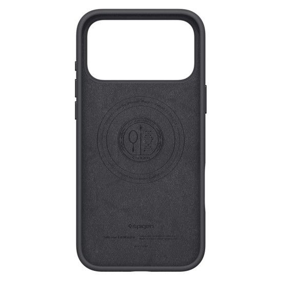 Husa din silicon Spigen Silicone Fit MagSafe pentru iPhone 17 Pro Max, neagra (iPhone 17 Pro Max, ACS10270) by www.silkase.ro