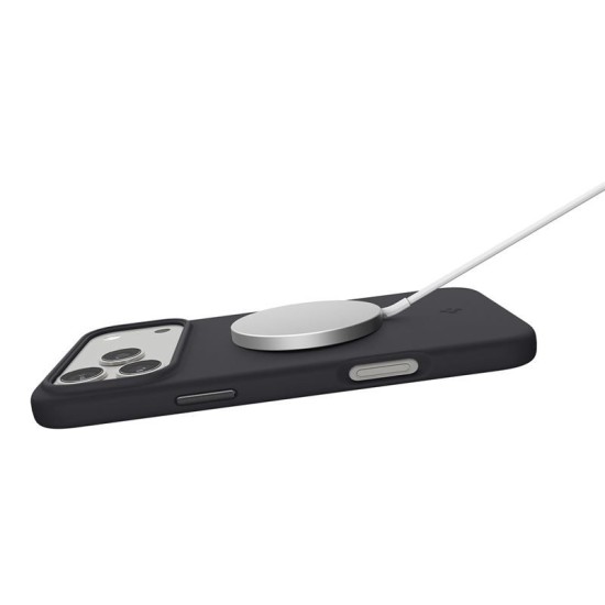 Husa din silicon Spigen Silicone Fit MagSafe pentru iPhone 17 Pro Max, neagra (iPhone 17 Pro Max, ACS10270) by www.silkase.ro