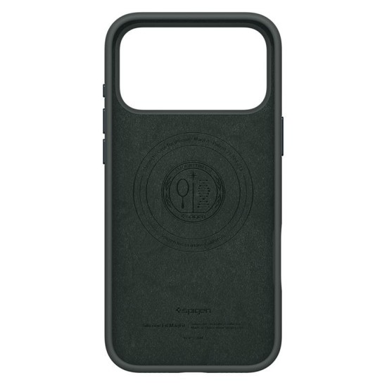 Husa din silicon Spigen Silicone Fit MagSafe pentru iPhone 17 Pro Max, verde abis (Spigen, Ingredi) by www.silkase.ro Husa din silicon Spigen Silicone Fit MagSafe pentru iPhone 17 Pro Max, verde abis (iPhone 17 Pro Max, ACS10271) by www.silkase.ro