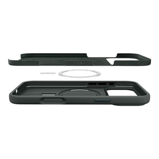 Husa din silicon Spigen Silicone Fit MagSafe pentru iPhone 17 Pro Max, verde abis (Spigen, Ingredi) by www.silkase.ro Husa din silicon Spigen Silicone Fit MagSafe pentru iPhone 17 Pro Max, verde abis (iPhone 17 Pro Max, ACS10271) by www.silkase.ro