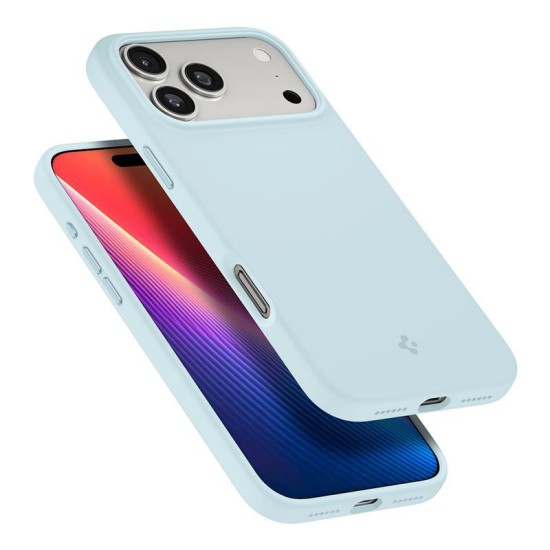 Husa din silicon Spigen Silicone Fit MagSafe pentru iPhone 17 Pro Max, albastru stins (iPhone 17 Pro Max, ACS10273) by www.silkase.ro