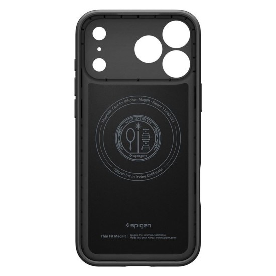 Husa subtire Spigen Thin Fit MagSafe pentru iPhone 17 Pro Max, neagra (iPhone 17 Pro Max, ACS10274) by www.silkase.ro