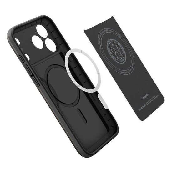 Husa subtire Spigen Thin Fit MagSafe pentru iPhone 17 Pro Max, neagra (iPhone 17 Pro Max, ACS10274) by www.silkase.ro