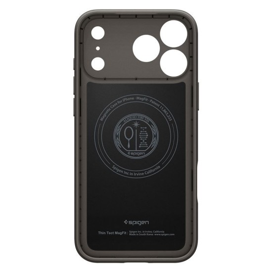 Husa subtire Spigen Thin Fit MagSafe pentru iPhone 17 Pro Max, gunmetal (Spigen, Ingredi) by www.silkase.ro Husa subtire Spigen Thin Fit MagSafe pentru iPhone 17 Pro Max, gunmetal (iPhone 17 Pro Max, ACS10276) by www.silkase.ro