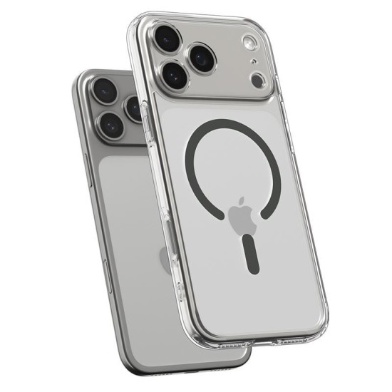 Husa hibrida Spigen Ultra Hybrid MagSafe pentru iPhone 17 Pro Max, grafit transparent (Spigen, Ingredi) by www.silkase.ro Husa hibrida Spigen Ultra Hybrid MagSafe pentru iPhone 17 Pro Max, grafit transparent (iPhone 17 Pro Max, ACS10283) by www.silkase.ro