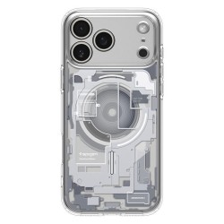Husa hibrida Spigen Ultra Hybrid MagSafe pentru iPhone 17 Pro Max, model zero one alb Husa hibrida Spigen Ultra Hybrid MagSafe pentru iPhone 17 Pro Max, model zero one alb
