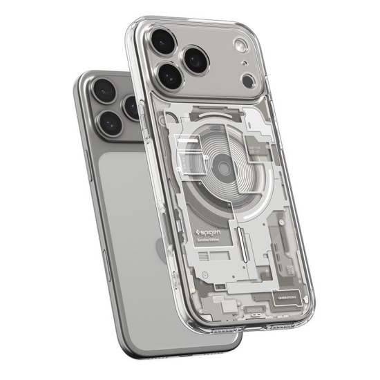 Husa hibrida Spigen Ultra Hybrid MagSafe pentru iPhone 17 Pro Max, model zero one titan natural (Spigen, Ingredi) by www.silkase.ro Husa hibrida Spigen Ultra Hybrid MagSafe pentru iPhone 17 Pro Max, model zero one titan natural (iPhone 17 Pro Max, ACS10288) by www.silkase.ro
