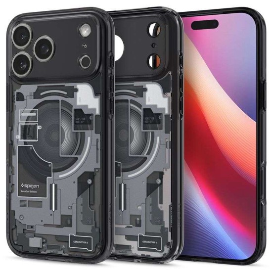 Husa hibrida Spigen Ultra Hybrid MagSafe pentru iPhone 17 Pro Max, model zero one negru (Spigen, Ingredi) by www.silkase.ro Husa hibrida Spigen Ultra Hybrid MagSafe pentru iPhone 17 Pro Max, model zero one negru (iPhone 17 Pro Max, ACS10289) by www.silkase.ro
