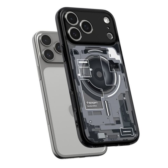 Husa hibrida Spigen Ultra Hybrid MagSafe pentru iPhone 17 Pro Max, model zero one negru (Spigen, Ingredi) by www.silkase.ro Husa hibrida Spigen Ultra Hybrid MagSafe pentru iPhone 17 Pro Max, model zero one negru (iPhone 17 Pro Max, ACS10289) by www.silkase.ro