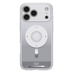 Husa hibrida Spigen Ultra Hybrid MagSafe pentru iPhone 17 Pro Max, argintiu clasic Husa hibrida Spigen Ultra Hybrid MagSafe pentru iPhone 17 Pro Max, argintiu clasic