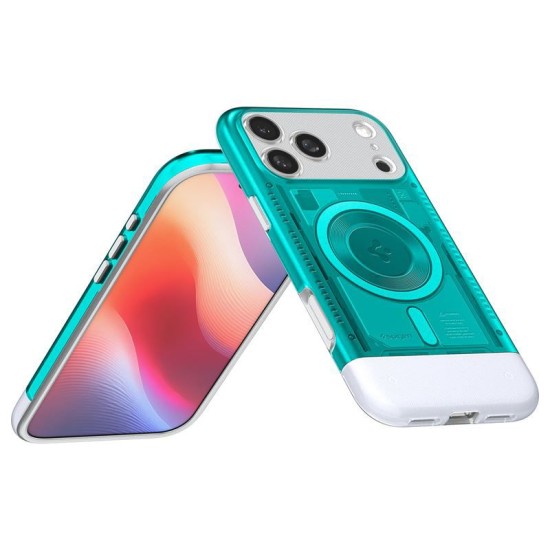 Husa de protectie Spigen Classic C1 MagSafe pentru iPhone 17 Pro Max, bondi blue (iPhone 17 Pro Max, ACS10294) by www.silkase.ro
