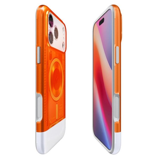 Husa de protectie Spigen Classic C1 MagSafe pentru iPhone 17 Pro Max, tangerine (iPhone 17 Pro Max, ACS10296) by www.silkase.ro