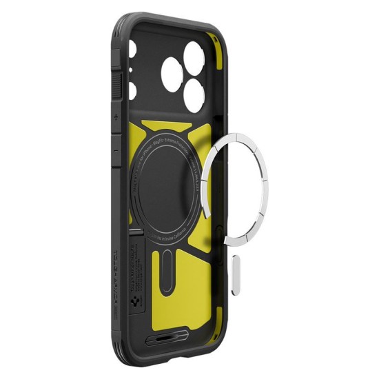 Husa ultra-rezistenta Spigen Tough Armor T MagSafe pentru iPhone 17 Pro Max, neagra (iPhone 17 Pro Max, ACS10297) by www.silkase.ro