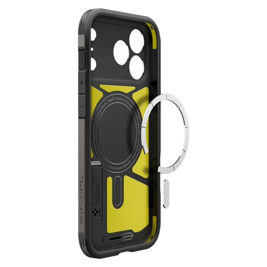 Husa ultra-rezistenta Spigen Tough Armor T MagSafe pentru iPhone 17 Pro Max, gunmetal (Spigen, Ingredi) by www.silkase.ro Husa ultra-rezistenta Spigen Tough Armor T MagSafe pentru iPhone 17 Pro Max, gunmetal (iPhone 17 Pro Max, ACS10298) by www.silkase.ro