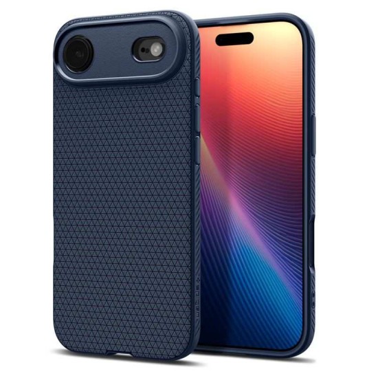 Husa de protectie Spigen Liquid Air pentru iPhone Air, bleumarin (iPhone Air, ACS10303) by www.silkase.ro