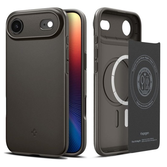 Husa subtire Spigen Thin Fit MagSafe pentru iPhone Air, gunmetal (Spigen, Ingredi) by www.silkase.ro Husa subtire Spigen Thin Fit MagSafe pentru iPhone Air, gunmetal (iPhone Air, ACS10308) by www.silkase.ro