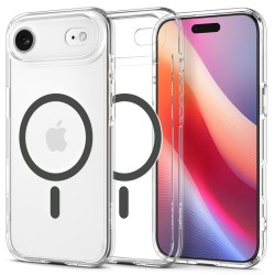 Husa hibrida Spigen Ultra Hybrid MagSafe pentru iPhone Air, grafit transparent