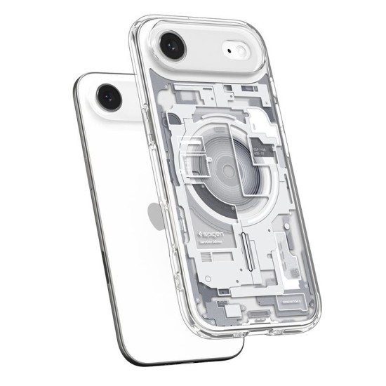 Husa hibrida Spigen Ultra Hybrid MagSafe pentru iPhone Air, model zero one alb (Spigen, Ingredi) by www.silkase.ro Husa hibrida Spigen Ultra Hybrid MagSafe pentru iPhone Air, model zero one alb (iPhone Air, ACS10318) by www.silkase.ro