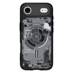 Husa hibrida Spigen Ultra Hybrid MagSafe pentru iPhone Air, model zero one negru