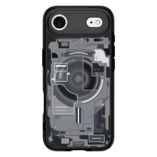 Husa hibrida Spigen Ultra Hybrid MagSafe pentru iPhone Air, model zero one negru (Spigen, Ingredi) by www.silkase.ro Husa hibrida Spigen Ultra Hybrid MagSafe pentru iPhone Air, model zero one negru (iPhone Air, ACS10320) by www.silkase.ro