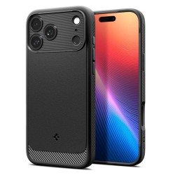 Husa de protectie Spigen Rugged Armor MagSafe pentru iPhone 17 Pro, negru mat