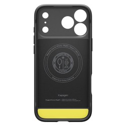 Husa de protectie Spigen Rugged Armor MagSafe pentru iPhone 17 Pro, negru mat Husa de protectie Spigen Rugged Armor MagSafe pentru iPhone 17 Pro, negru mat