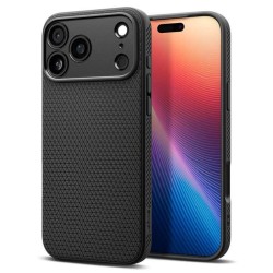 Husa de protectie Spigen Liquid Air pentru iPhone 17 Pro, negru mat