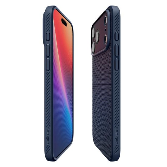 Husa de protectie Spigen Liquid Air pentru iPhone 17 Pro, bleumarin (iPhone 17 Pro, ACS10332) by www.silkase.ro