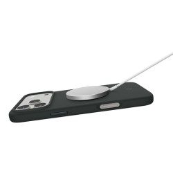 Husa din silicon Spigen Silicone Fit MagSafe pentru iPhone 17 Pro, verde abis Husa din silicon Spigen Silicone Fit MagSafe pentru iPhone 17 Pro, verde abis