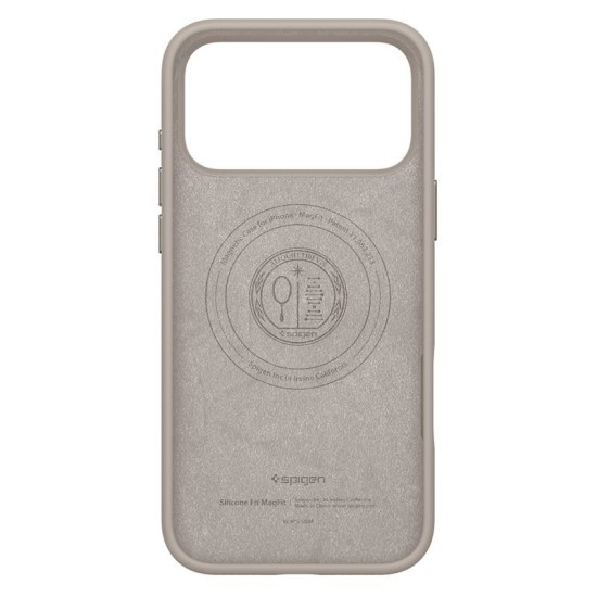 Husa din silicon Spigen Silicone Fit MagSafe pentru iPhone 17 Pro, culoarea pietrei (Spigen, Ingredi) by www.silkase.ro Husa din silicon Spigen Silicone Fit MagSafe pentru iPhone 17 Pro, culoarea pietrei (iPhone 17 Pro, ACS10337) by www.silkase.ro