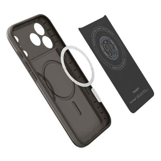 Husa subtire Spigen Thin Fit MagSafe pentru iPhone 17 Pro, gunmetal (iPhone 17 Pro, ACS10341) by www.silkase.ro