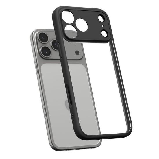 Husa de protectie hibrida Spigen Ultra Hybrid pentru iPhone 17 Pro, negru mat (Spigen, Ingredi) by www.silkase.ro Husa de protectie hibrida Spigen Ultra Hybrid pentru iPhone 17 Pro, negru mat (iPhone 17 Pro, ACS10343) by www.silkase.ro