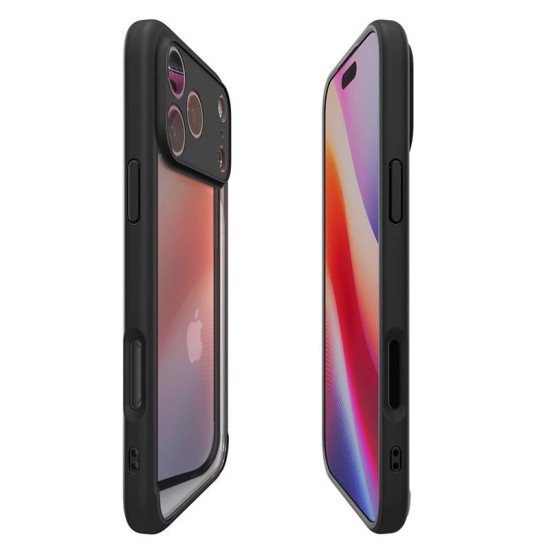 Husa de protectie hibrida Spigen Ultra Hybrid pentru iPhone 17 Pro, negru mat (Spigen, Ingredi) by www.silkase.ro Husa de protectie hibrida Spigen Ultra Hybrid pentru iPhone 17 Pro, negru mat (iPhone 17 Pro, ACS10343) by www.silkase.ro