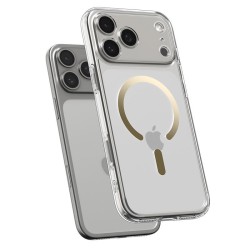 Husa hibrida Spigen Ultra Hybrid MagSafe pentru iPhone 17 Pro, auriu transparent Husa hibrida Spigen Ultra Hybrid MagSafe pentru iPhone 17 Pro, auriu transparent