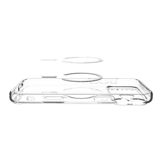 Husa hibrida Spigen Ultra Hybrid MagSafe pentru iPhone 17 Pro, auriu transparent (iPhone 17 Pro, ACS10348) by www.silkase.ro