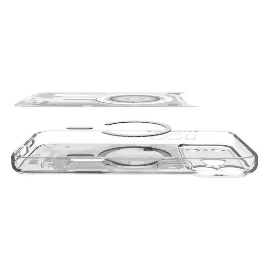 Husa hibrida Spigen Ultra Hybrid MagSafe pentru iPhone 17 Pro, model zero one alb (Spigen, Ingredi) by www.silkase.ro Husa hibrida Spigen Ultra Hybrid MagSafe pentru iPhone 17 Pro, model zero one alb (iPhone 17 Pro, ACS10351) by www.silkase.ro