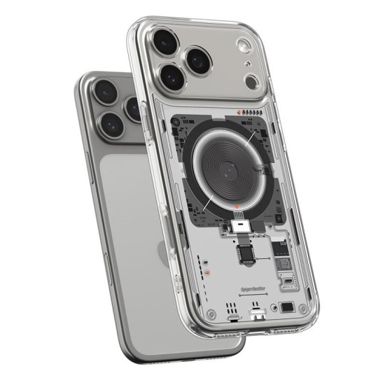 Husa hibrida Spigen Ultra Hybrid MagSafe pentru iPhone 17 Pro, model neo one (iPhone 17 Pro, ACS10354) by www.silkase.ro
