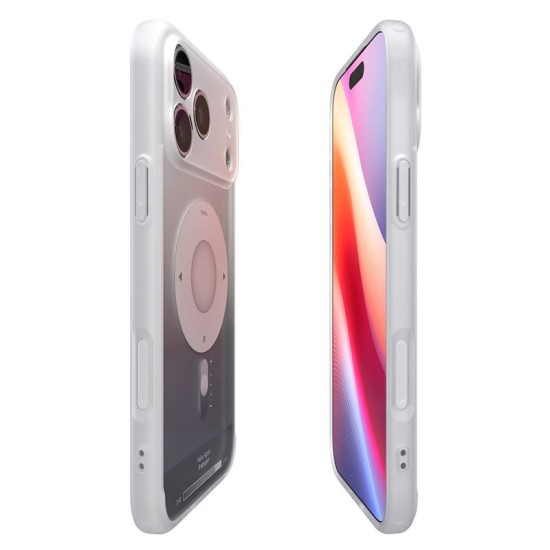 Husa hibrida Spigen Ultra Hybrid MagSafe pentru iPhone 17 Pro, argintiu clasic (iPhone 17 Pro, ACS10355) by www.silkase.ro