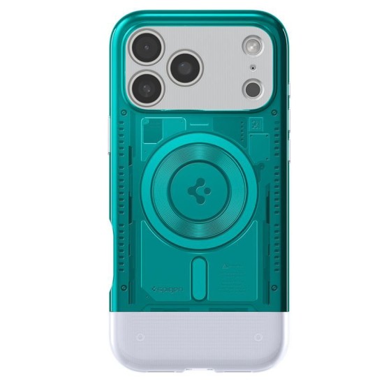 Husa de protectie Spigen Classic C1 MagSafe pentru iPhone 17 Pro, bondi blue (iPhone 17 Pro, ACS10358) by www.silkase.ro